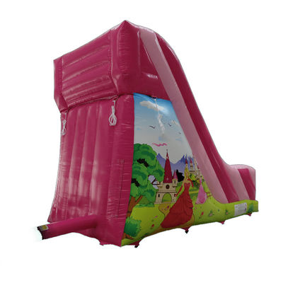 Noleggio commerciale PVC piccolo scivolo gonfiabile rosa con certificazione CE/EN71/EN14960