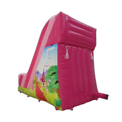Noleggio commerciale PVC piccolo scivolo gonfiabile rosa con certificazione CE/EN71/EN14960