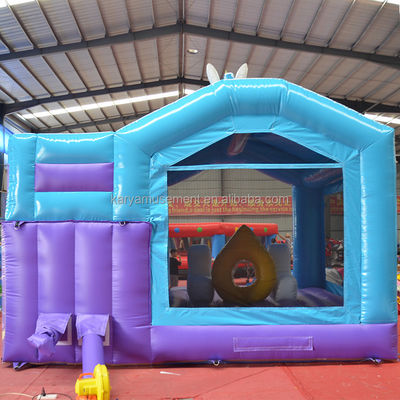 Unisex PVC Raffinato Rainbow Unicorn Inflatabile Bouncer Salto Castello per Parco giochi