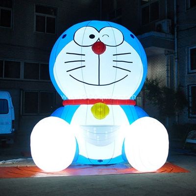 Doraemon gonfiabile colorato personalizzato con soffiatore d'aria e accessori