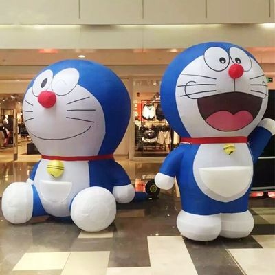 Doraemon gonfiabile colorato personalizzato con soffiatore d'aria e accessori