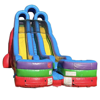 Piscine a doppio scivolo personalizzabili con due piccole piscine e kit di riparazione inclusi
