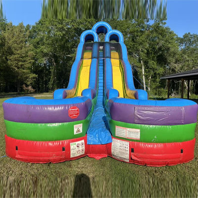 Piscine a doppio scivolo personalizzabili con due piccole piscine e kit di riparazione inclusi