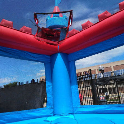 Personalizza Accepted Brave Knight Blue Bounce House Castello gonfiabile per il cortile di casa