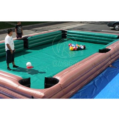 Tavolo da biliardo da calcio gonfiabile in bambusa in PVC personalizzato per giochi interattivi