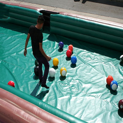 Tavolo da biliardo da calcio gonfiabile in bambusa in PVC personalizzato per giochi interattivi