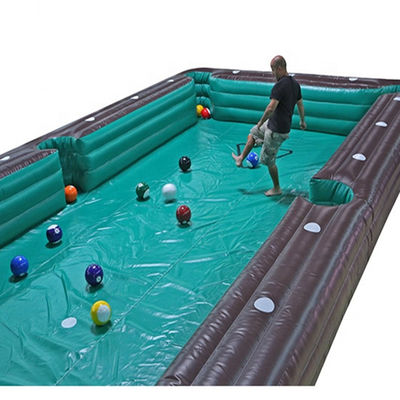 Tavolo da biliardo da calcio gonfiabile in bambusa in PVC personalizzato per giochi interattivi