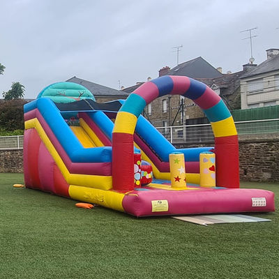 Noleggio di feste Candy House Tematico Slide secco gonfiabile con certificazione CE/EN71/EN14960