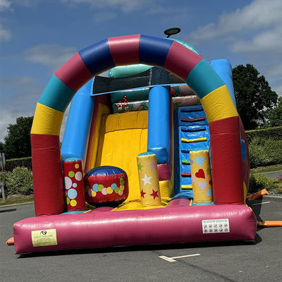 Noleggio di feste Candy House Tematico Slide secco gonfiabile con certificazione CE/EN71/EN14960
