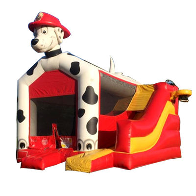Dalmata Dog Bounce House Inflatabile Castello Bouncer House con scivolo e accessori