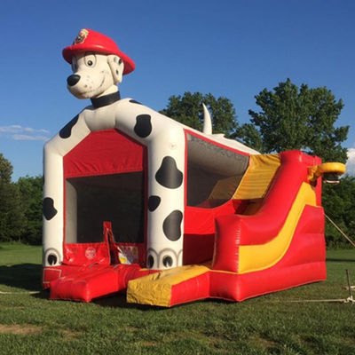 Dalmata Dog Bounce House Inflatabile Castello Bouncer House con scivolo e accessori