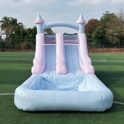 Intrattenimento all'aperto e all'interno Scivolo idraulico gonfiabile a colori chiari con piscina