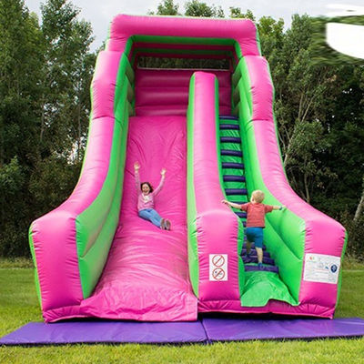 Grande scivolo gonfiabile a secco in colore personalizzato per occasioni commerciali al parco acquatico