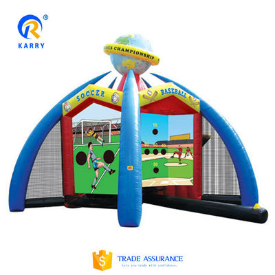 Unisex PORTABLE Carnevale gonfiabile 5 in 1 Gioco Calcio/Basketball Sport interattivi