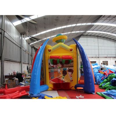 Unisex PORTABLE Carnevale gonfiabile 5 in 1 Gioco Calcio/Basketball Sport interattivi