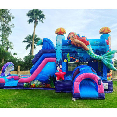 Bambini Bouncy Castle Tema sirena Casa gonfiabile con colorato personalizzato
