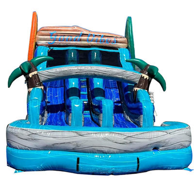 Tavolo da surf in PVC commerciale, doppi scivoli, scivolo d'acqua, noleggio per feste, spedizioni espresse