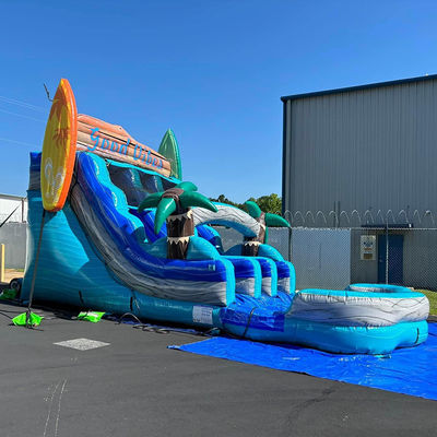 Tavolo da surf in PVC commerciale, doppi scivoli, scivolo d'acqua, noleggio per feste, spedizioni espresse