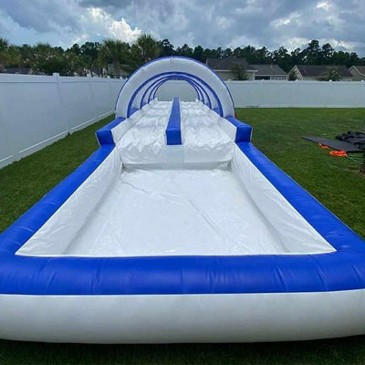 Slide d'acqua a colori personalizzati gonfiabile con grande piscina d'acqua 12x3x3m o dimensione personalizzata