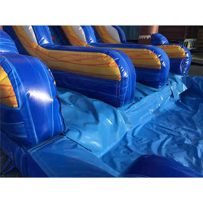 Dimensioni personalizzate scivolo commerciale in PVC gonfiabile con piscina e scala rimovibile