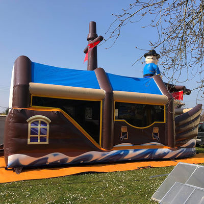 Personalizzare accettabile durevole tema nave pirata casa gonfiabile rimbalzo per bambini festa