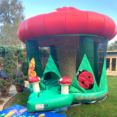 Piccola casa di funghi in PVC commerciale castello casa gonfiabile a rimbalzo da 14 anni