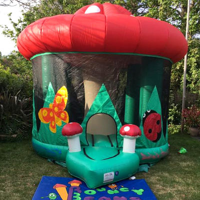 Piccola casa di funghi in PVC commerciale castello casa gonfiabile a rimbalzo da 14 anni