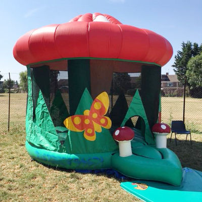 Piccola casa di funghi in PVC commerciale castello casa gonfiabile a rimbalzo da 14 anni