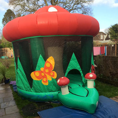 Piccola casa di funghi in PVC commerciale castello casa gonfiabile a rimbalzo da 14 anni