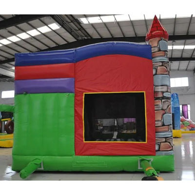 Blower Commerciale Animazione di cartoni animati in PVC Casa gonfiabile Bouncer con piscina scivolosa