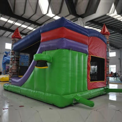 Blower Commerciale Animazione di cartoni animati in PVC Casa gonfiabile Bouncer con piscina scivolosa