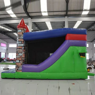 Blower Commerciale Animazione di cartoni animati in PVC Casa gonfiabile Bouncer con piscina scivolosa