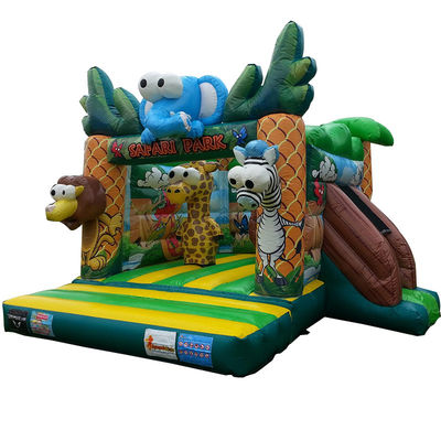 Logo personalizzato stampato Mini Commerciale in PVC Safari Casa gonfiabile per bambini