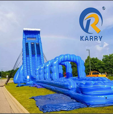Caratteristiche personalizzate Scivolo idraulico gonfiabile per adulti con piscina Casa rimbalzo PVC sostenibile