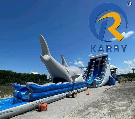 Caratteristiche personalizzate Scivolo idraulico gonfiabile per adulti con piscina Casa rimbalzo PVC sostenibile