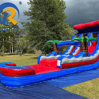 Slide idraulico gonfiabile in bambusa in PVC per adulti e bambini Logo/modello personalizzato