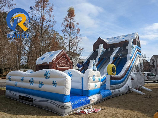 Slide idraulico gonfiabile in bambusa in PVC per adulti e bambini Logo/modello personalizzato