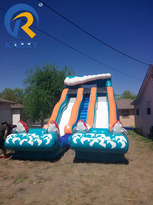 Slide idraulico gonfiabile in bambusa in PVC per adulti e bambini Logo/modello personalizzato