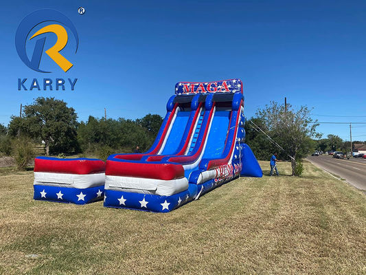Slide idraulico gonfiabile in bambusa in PVC per adulti e bambini Logo/modello personalizzato