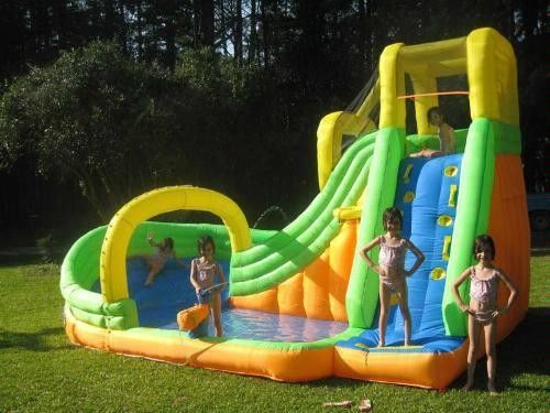 Capacità massima 100-500 kg Slide idraulico gonfiabile in PVC per attività commerciali per bambini