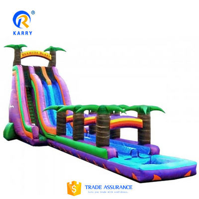 Capacità massima 100-500 kg Slide idraulico gonfiabile in PVC per attività commerciali per bambini