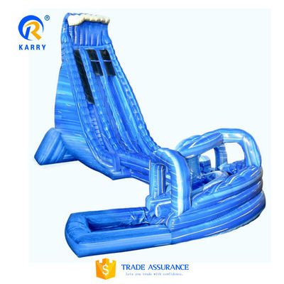 Logo personalizzato stampato grande lunghissimo scivolo gonfiabile scivolo piscina combo per il divertimento all' aperto combo