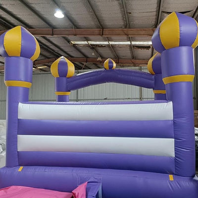 Ultimo stile viola gonfiabile salto salta castello casa per bambini personalizzare accettato