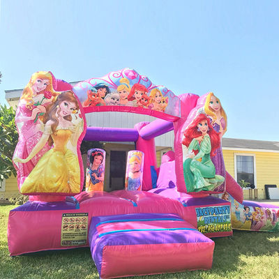 Fantasy fairytale Princess Castle Bounce House Dimensioni personalizzate per noleggio commerciale