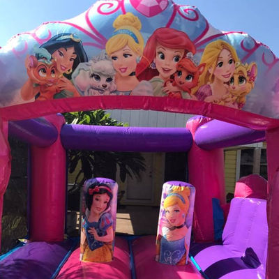 Fantasy fairytale Princess Castle Bounce House Dimensioni personalizzate per noleggio commerciale