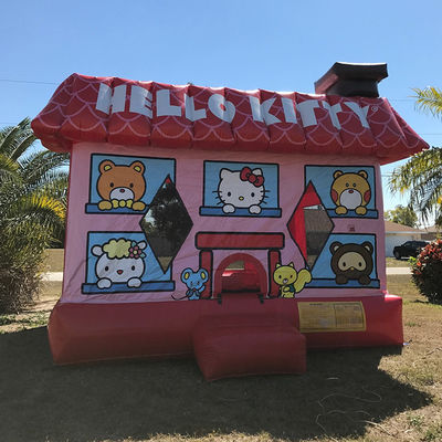 14 anni fa Popolare Red Hello Kit-ty Inflatabile Trampolino Bouncer Castello con kit di riparazione