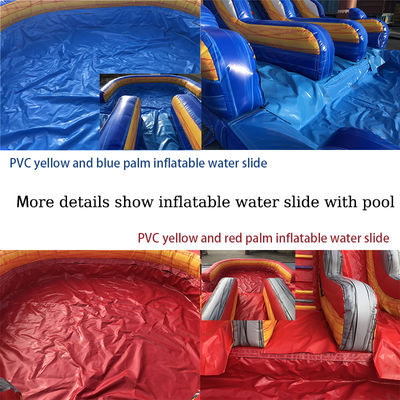 Favorito EN71/EN14960/CE Certificato palmare gonfiabile scivolo d'acqua con doppio scivolo