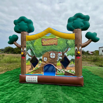 14 anni di vita Neutralità di genere PVC Inflatabile Treehouse Bounce House Castello per Commerciale