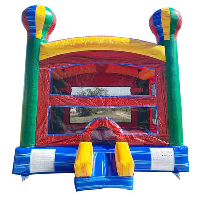 CE/EN71/EN14960 Certificato Rainbow gonfiabile Balloon ad aria calda Casa rimbalzo Castello per bambini