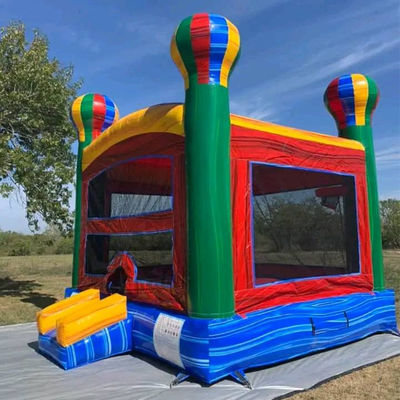 CE/EN71/EN14960 Certificato Rainbow gonfiabile Balloon ad aria calda Casa rimbalzo Castello per bambini
